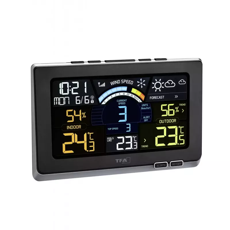 TFA‑Dostmann Spring Breeze Schwarz Anemometer