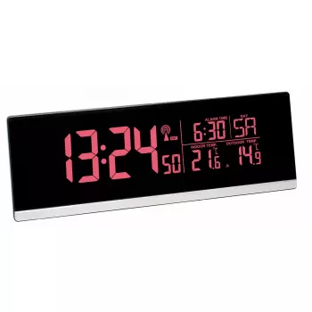 Digitaler Wecker TFA-Dostmann 60.2548.01 Schwarz Batteriebetrieben