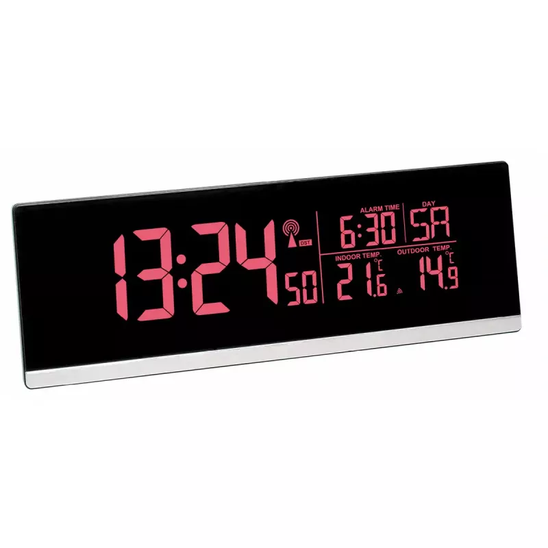 Digitaler Wecker TFA-Dostmann 60.2548.01 Schwarz Batteriebetrieben