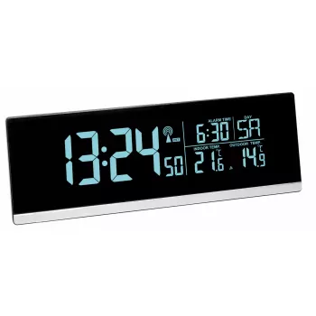 Digitaler Wecker TFA-Dostmann 60.2548.01 Schwarz Batteriebetrieben