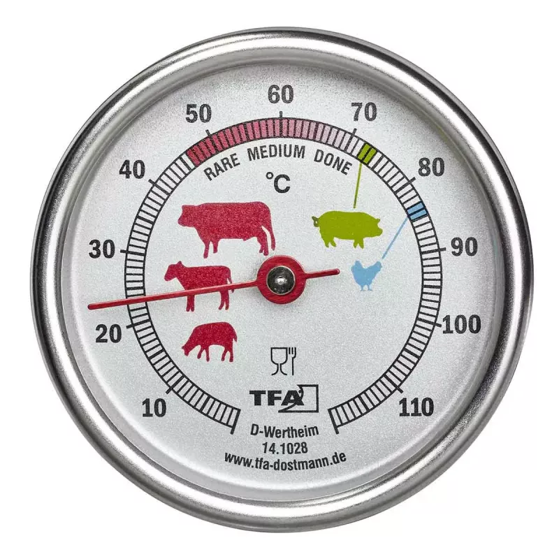 Lebensmittelthermometer TFA-Dostmann 14.1028 0 - 120 °C Analog 51 mm 34 g
