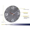 Wanduhr TFA-Dostmann CONTOUR Rund Grau Weiß 35 cm