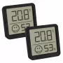Elektronisches Umgebungsthermometer TFA-Dostmann 30.5053.01.02 Innenbereich Schwarz