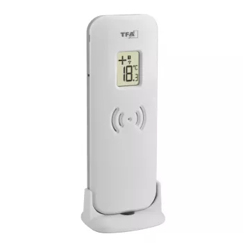 Elektronisches Umgebungsthermometer TFA-Dostmann 30.3071.54 Innen/Außen Silber