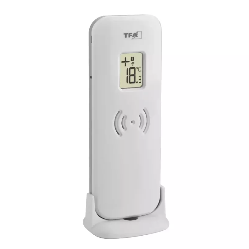 Elektronisches Umgebungsthermometer TFA-Dostmann 30.3071.54 Innen/Außen Silber