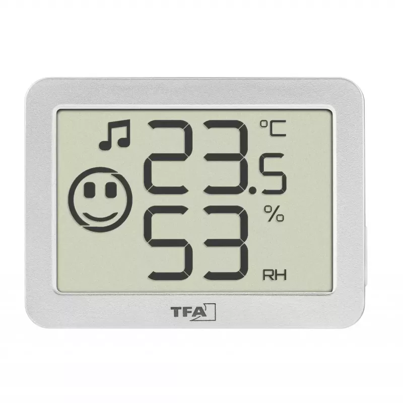 Innen Temperatur- & Feuchtigkeitssensor TFA-Dostmann 30.5055.02 freistehend kabellos