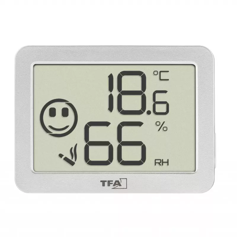 Innen Temperatur- & Feuchtigkeitssensor TFA-Dostmann 30.5055.02 freistehend kabellos