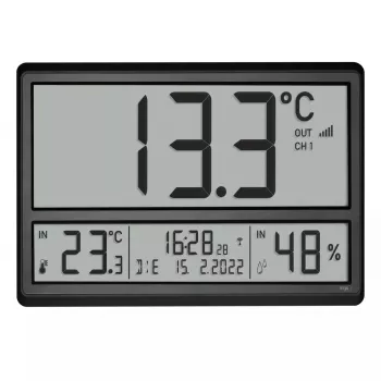 Digitaler Wecker TFA-Dostmann 60.4523.01 Schwarz LCD