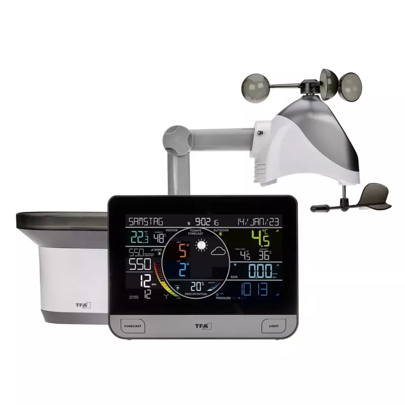 TFA-Dostmann View Pro schwarz DC/Batterie Wi-Fi Anemometer Thermometer Hygrometer Barometer