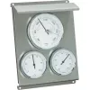 Digitale Wetterstation TFA-Dostmann 20.2010.60 – Außenbarometer, Hygrometer, Thermometer, metallic, 160×70×220 mm