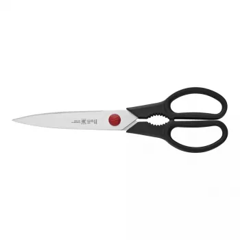 Küchenschere ZWILLING TWIN L 230 mm, Edelstahlklingen, schwarzer Griff, universelle Verwendung