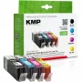 Cartridge KMP Canon CLI-571 Multipack 500-715 S C107PIXV kompatibel Schwarz