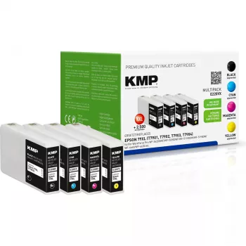 Kartuschenset KMP Epson T7901-T7904 Multip. 2700-3000 S. E220YX wiederaufbereitet