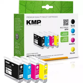 Cartridge KMP Brother LC-1000VAL Multip. 400-500S Schwarz
