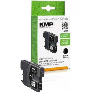 Cartridge KMP Brother LC-980BK schwarz 300 S B77B 1521 4001