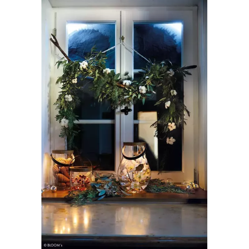 Tischleuchte Krinner LUMIX Deco Glass Basic LED Transparent Bambus Glas