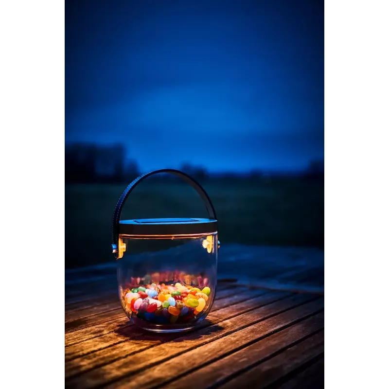 Tischleuchte Krinner LUMIX Deco Glass Basic LED Transparent Bambus Glas