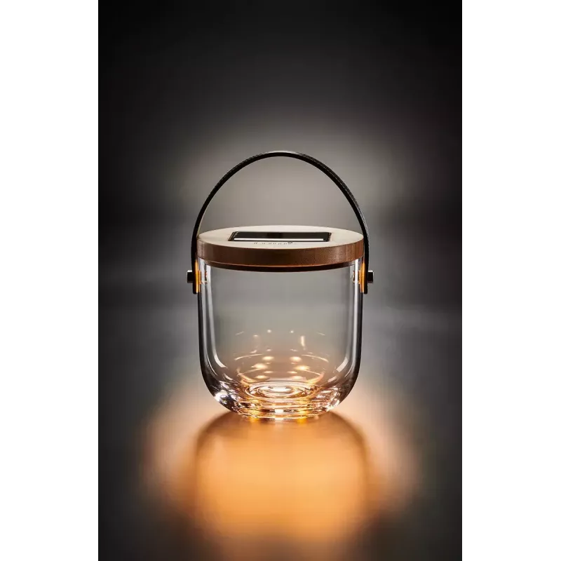 Tischleuchte Krinner LUMIX Deco Glass Basic LED Transparent Bambus Glas