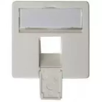 Frontplatte 50×50 mm für AMJ45 8/8 UP/O, Telegärtner, alpinweiß