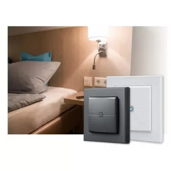 Wandmontierter Funk-Wandtaster eQ-3 Homematic IP HmIP-WRC2-2 — RF, Batterie (AAA), 86×86×19 mm, weiß