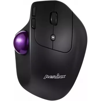 Perixx Trackball-Maus PERIMICE-720 — kabellos 2,4 GHz und Bluetooth, ergonomisches Design