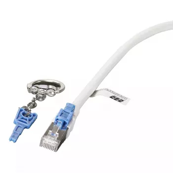 Kabel-Sicherheitsschloss EFB Elektronik K5539.S Silber Cat6a