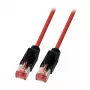 Netzwerkkabel EFB Elektronik K8048PUI10 Cat6a S/FTP (S‑STP) 10 m RJ‑45 vergoldete Kontakte, Schwarz/Rot