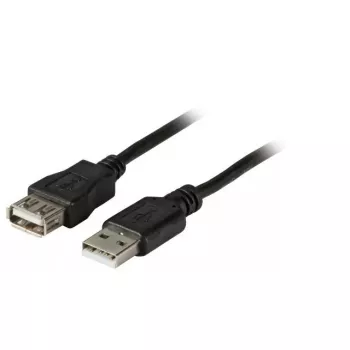 USB-Kabel EFB Elektronik K5248.1 1m USB A Schwarz