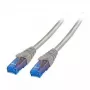 Netzwerkkabel EFB Elektronik K8109GE.5 Cat6a U/UTP grau, 5 m, RJ-45 auf RJ-45, Goldkontakte