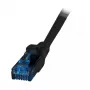 Netzwerkkabel EFB Elektronik K8109SW.5 — Cat6a U/UTP, 5 m, RJ-45 auf RJ-45, vergoldete Kontakte, schwarz