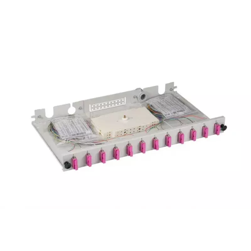 EFB Elektronik B71203L12OM4 LWL-Spleißbox, SC 50/125 µm OM4, 12 Pigtails/6 Kupplungen, herausziehbar