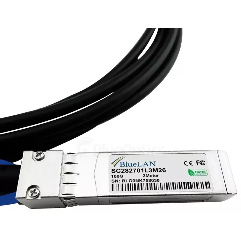 Netzwerkkabel BlueOptics YFNDD-BL QSFP28 4xSFP28 InfiniBand 2m Orange
