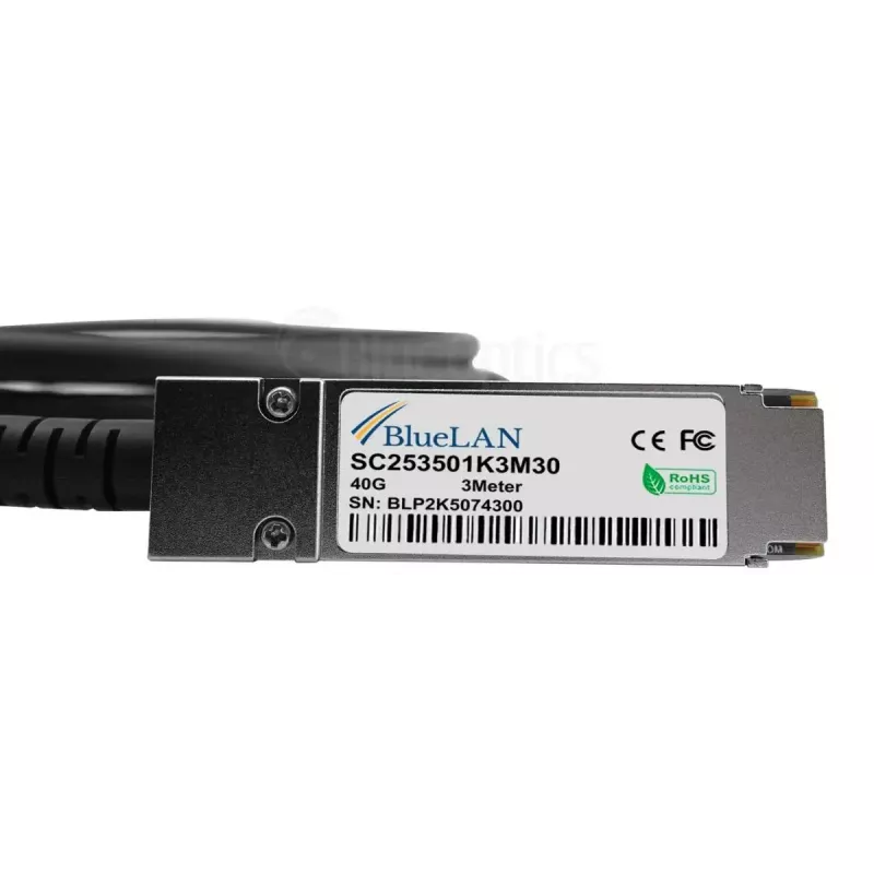 InfiniBand/Glasfaserkabel BlueOptics SFPPQSFP30-01-BL 1 m 4xSFP+ QSFP
