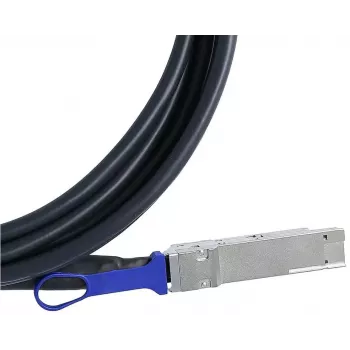 BlueOptics QDD-400-CU2M-BL InfiniBand-Glasfaserkabel 2 m QSFP-DD Schwarz