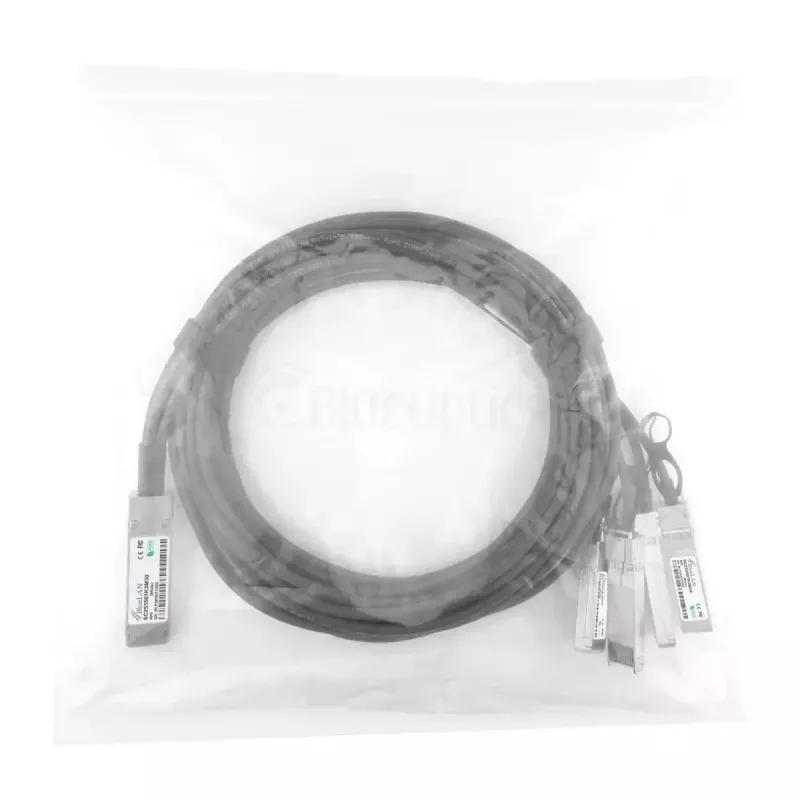 Netzwerkkabel BlueOptics ET7402-25DAC-2M-BL QSFP28 4xSFP28 InfiniBand 2m Schwarz