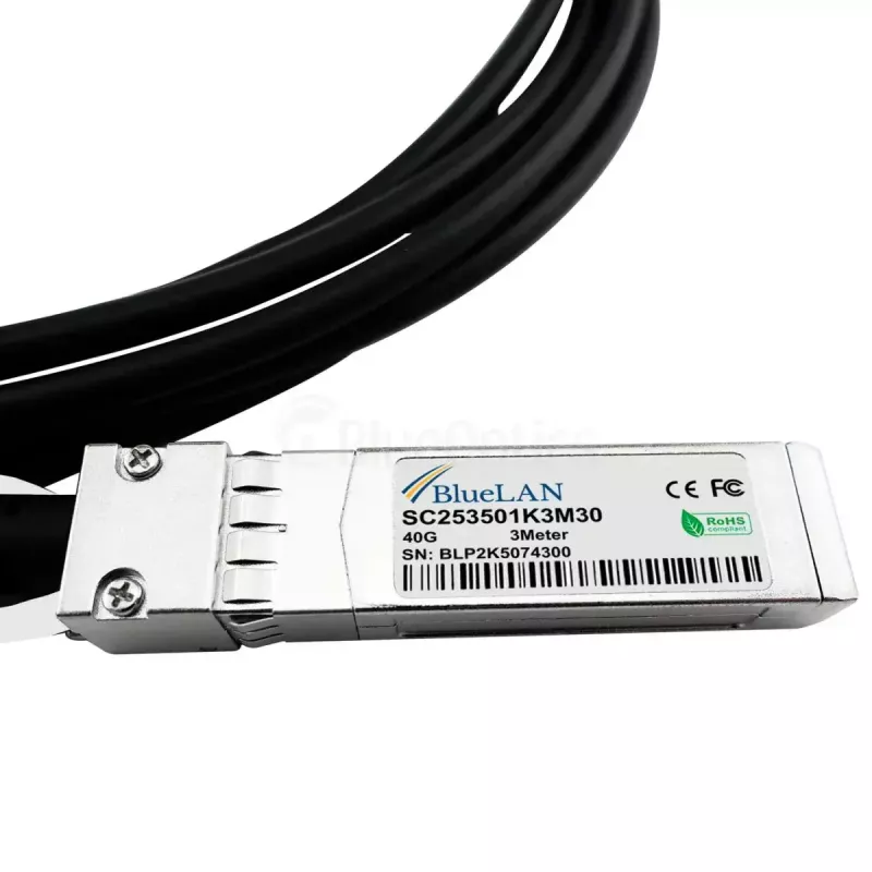 Netzwerkkabel BlueOptics ET7402-25DAC-2M-BL QSFP28 4xSFP28 InfiniBand 2m Schwarz