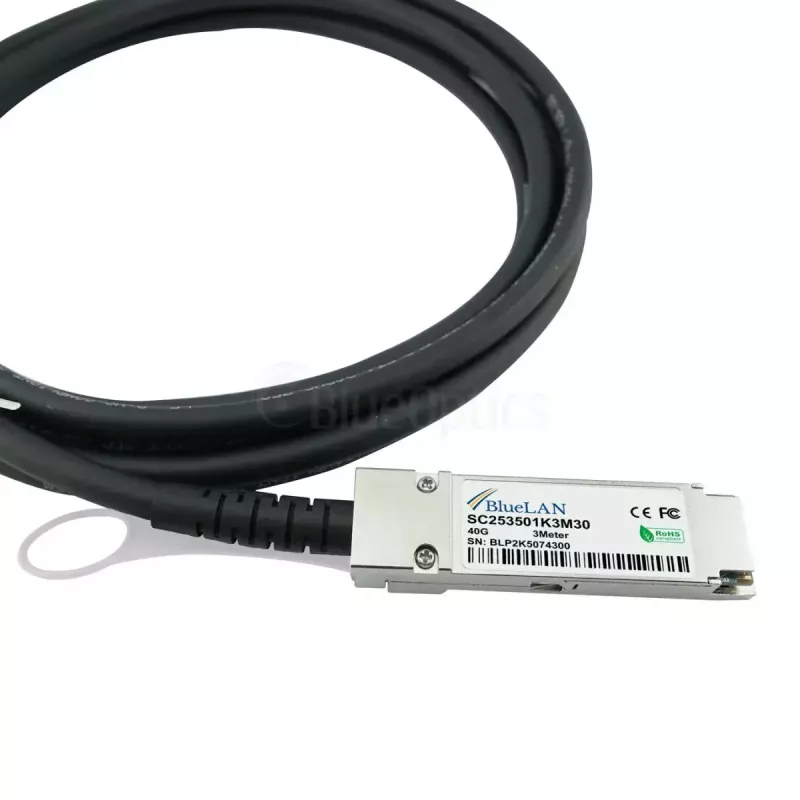 Netzwerkkabel BlueOptics DAC-Q28-4S28-25G-2M-BL QSFP28 4xSFP28 InfiniBand 2m Schwarz