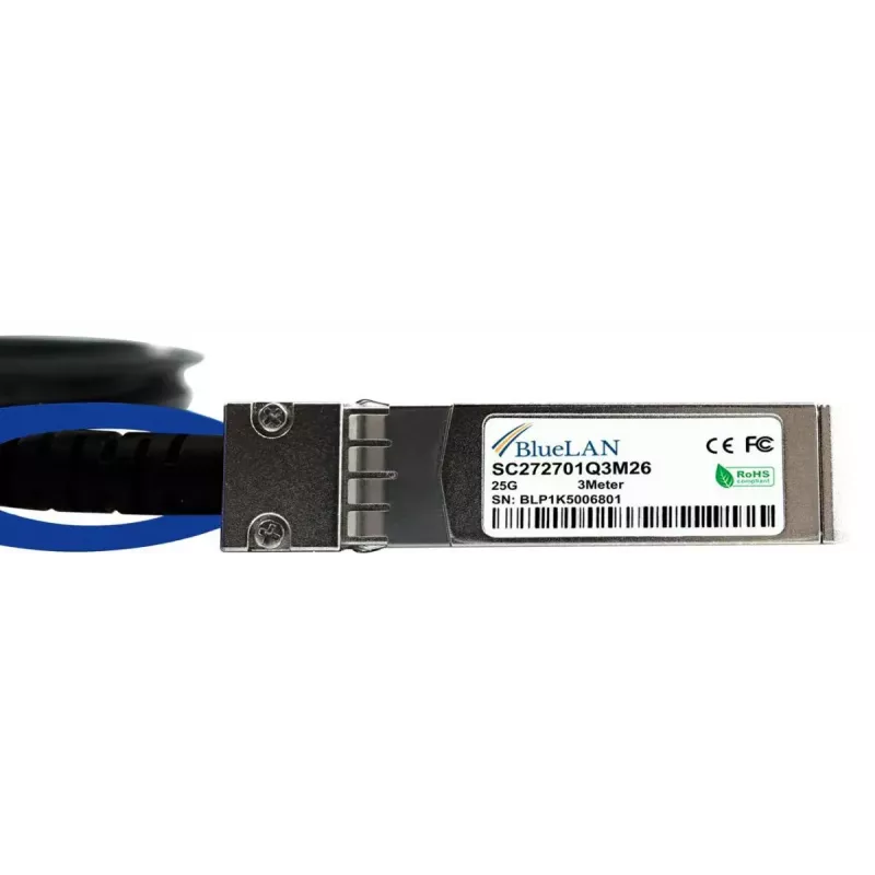 BlueOptics SFP-H25G-CU3M InfiniBand/Glasfaserkabel 3 m SFP28 Schwarz
