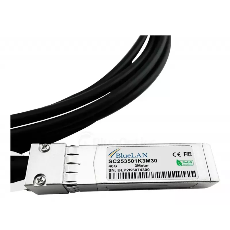 Netzwerkkabel BlueOptics JG331A-BL QSFP 4 x SFP+ InfiniBand 5 m Schwarz