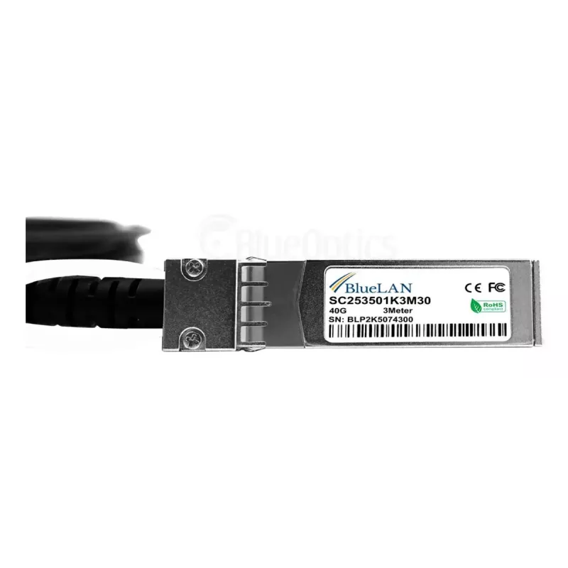 Netzwerkkabel BlueOptics JG331A-BL QSFP 4 x SFP+ InfiniBand 5 m Schwarz
