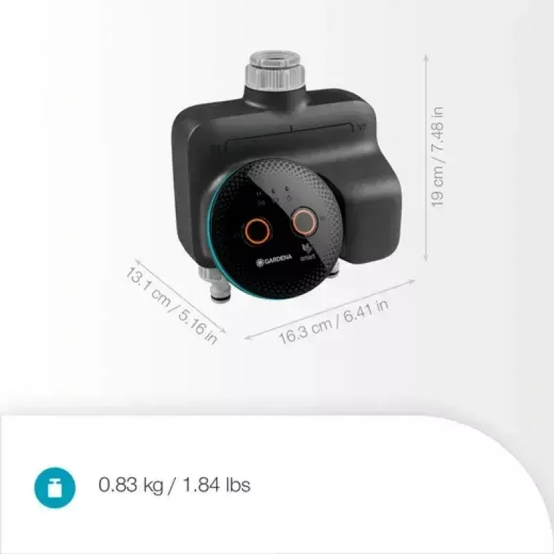 GARDENA smart home Wassersteuerung Wireless 19034-20 — Bluetooth, batteriebetrieben (AA), schwarz