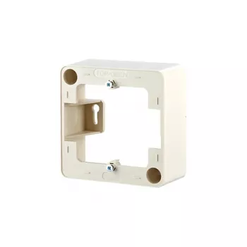 Wandplatte / Schalterabdeckung MetzConnect 130829-01-I, Perlweiß, 85×85 mm, 36 mm Tiefe