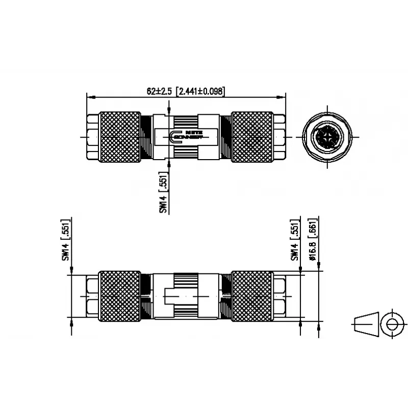 Kabelverbinder BTR NETCOM 130863-02-E