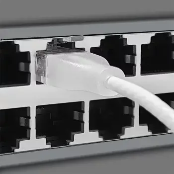 Netzwerkkabel Wantec 7408 RJ45 Cat6a 5m Weiß