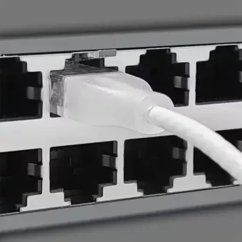 Netzwerkkabel Wantec 7408 RJ45 Cat6a 5m Weiß