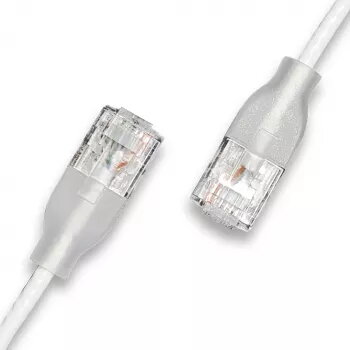 Netzwerkkabel Wantec 7408 RJ45 Cat6a 5m Weiß