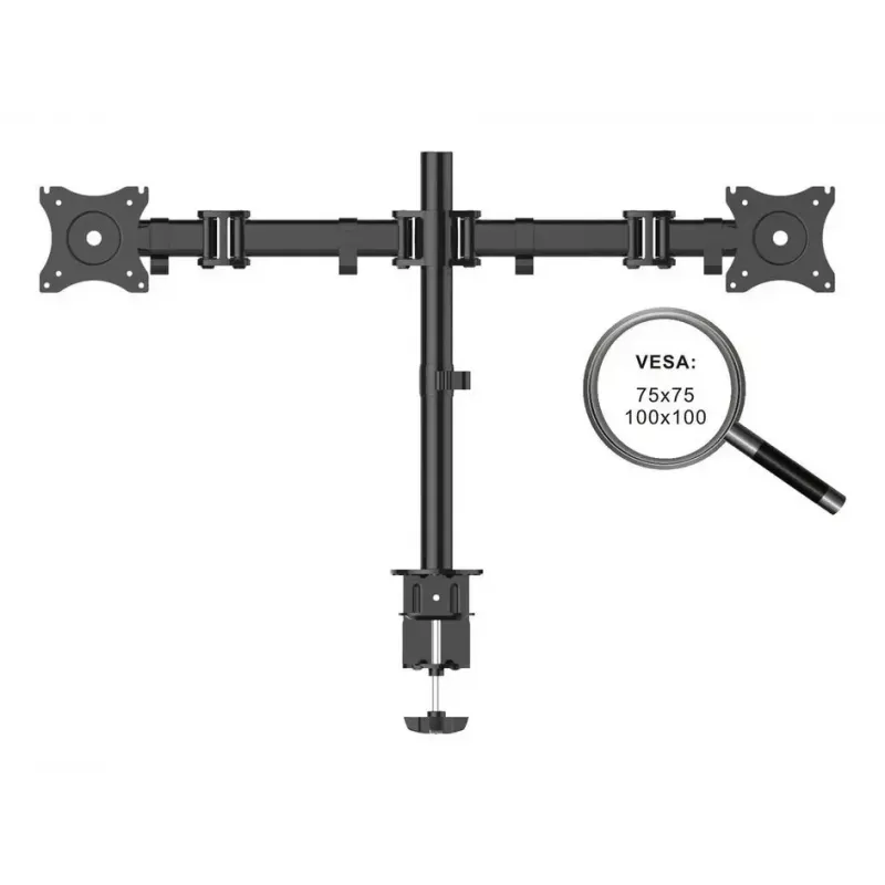 PureMounts PM-OFFICE-02 Monitorhalterung / Ständer 68,6 cm (27 Zoll) Tisch Schwarz