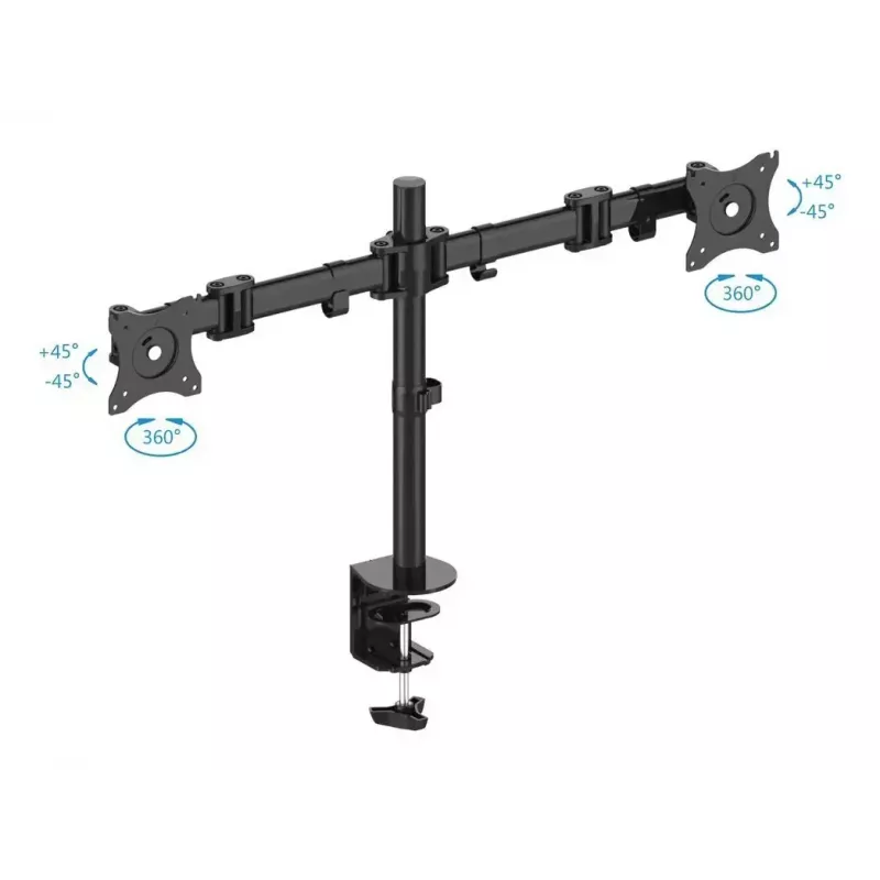 PureMounts PM-OFFICE-02 Monitorhalterung / Ständer 68,6 cm (27 Zoll) Tisch Schwarz