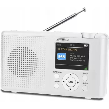 Reflexion TRA23DAB DAB+ Tischradio weiß mit Bluetooth und 20 Senderspeichern