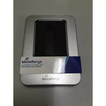 Aufbewahrungsbox MediaRange BOX901 Rechteckig Aluminium Kunststoff Silber
